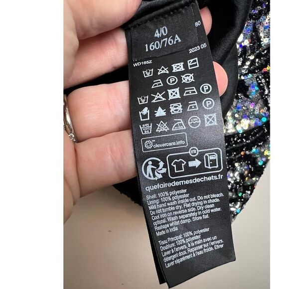 AllSaints Sequin Harper Dress NWT Sz. 0 - Picture 9 of 9